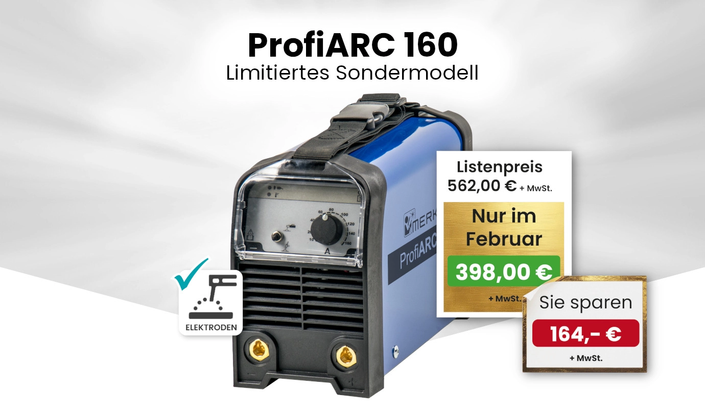 Merkles Aktionsangebot - Maschine des Monats - Januar-Angebot mit der ProfiARC 160